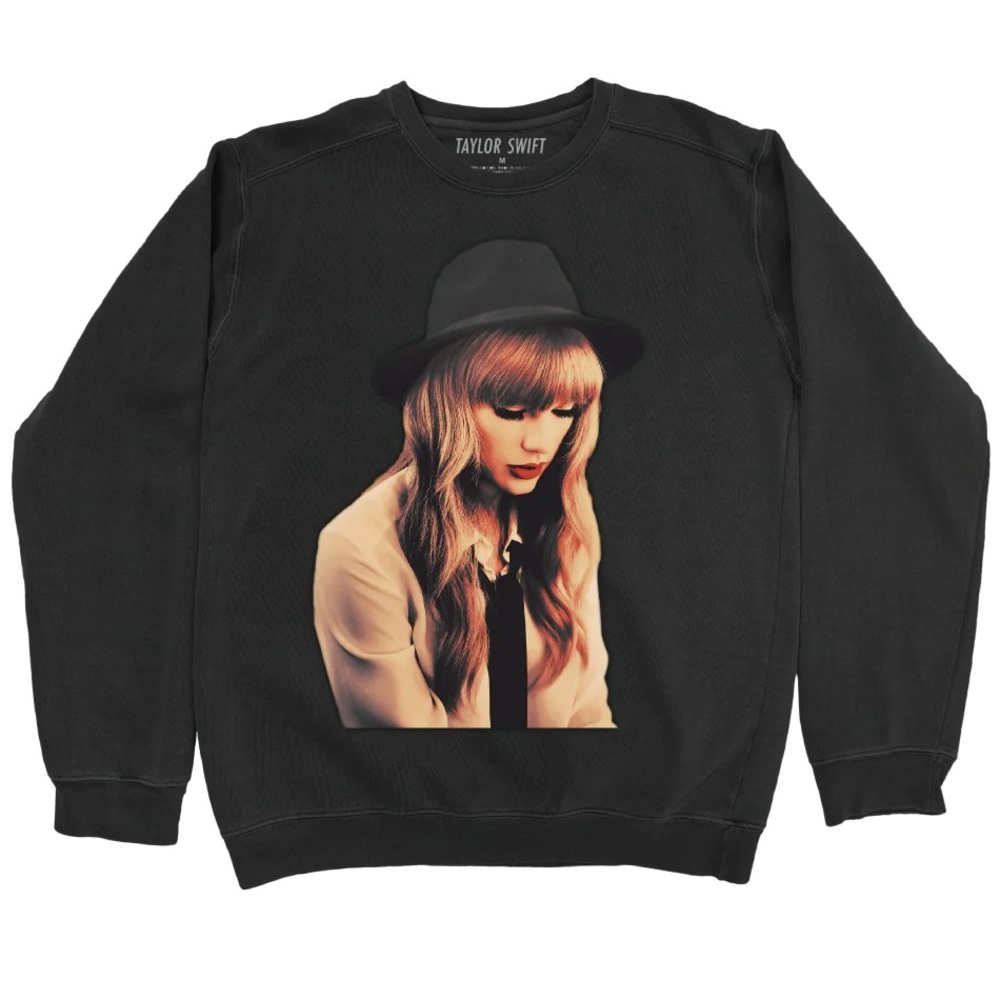 TAYLOR SWIFT Beautiful Tragic Love Affair Crewneck Sweatshirt 2XL RED Album